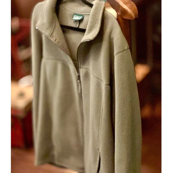 Ll bean Other - L.L. Bean Men’s Fleece Zip-Up Pullover – Size L – Olive Green